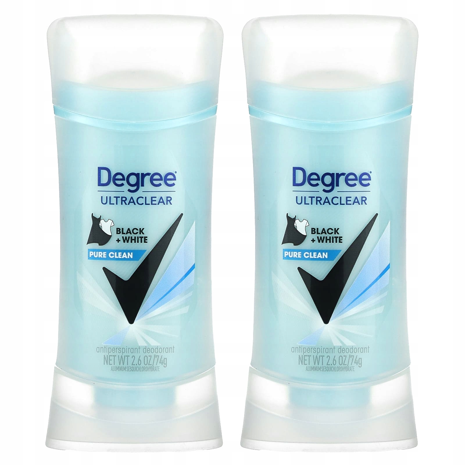 Degree, UltraClear, černobílý antiperspirační deodorant, 2 balení