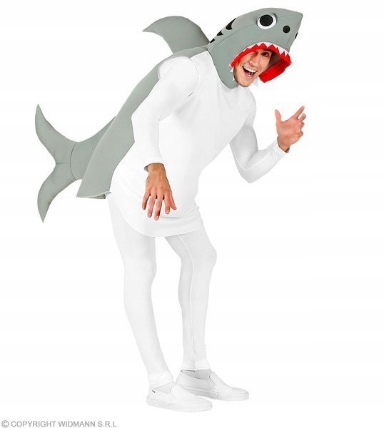 Kostým Tunika Žralok Žraloka Shark Hlava Ploutve M/L