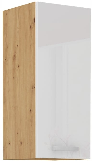 Horní Kuchyňská Skříňka 30X90 Bílá Lesklá Přední Strana Mdf