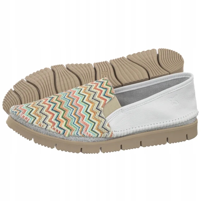 Kožené dámské baleríny Maciejka Bílé/Pastelové 03512-74 Bílé