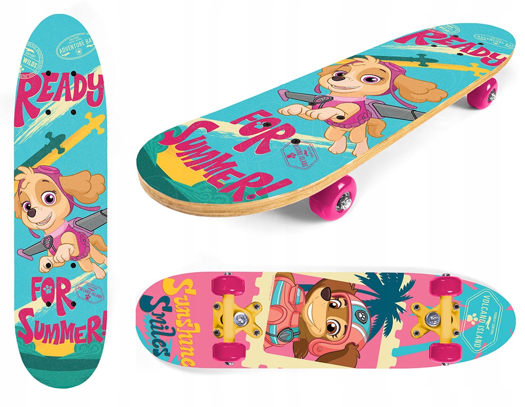 Deskorolka Drewniana Mocna Deska 61cm Psi Patrol Girls Sky Liberty