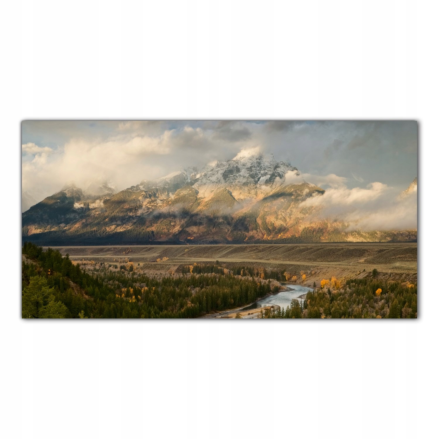 

Obraz na szkle Foto Góry Rzeka Krajobraz 140x70