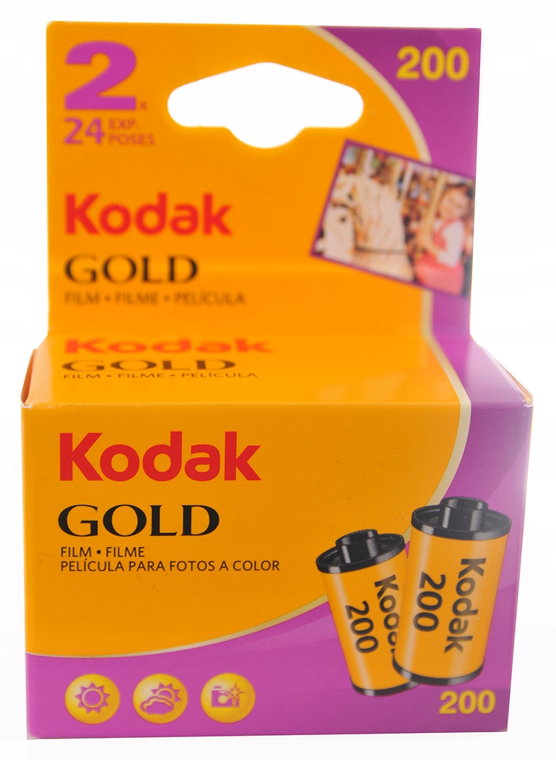 Film Kodak Gold 200/24 Klisza Fotografie 2 ks