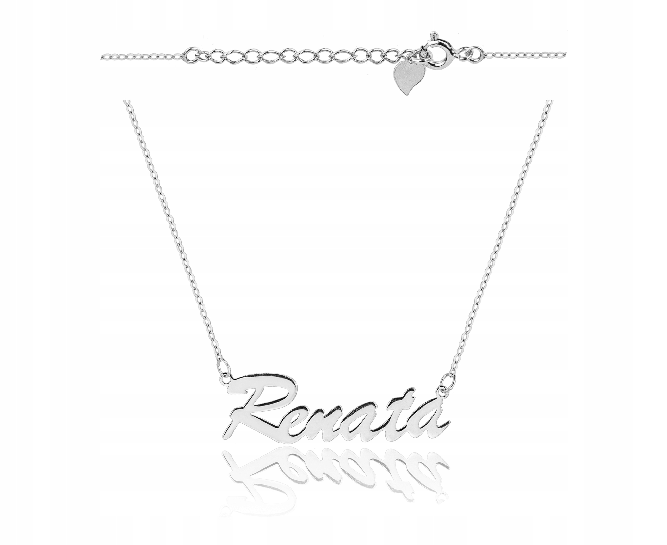 Stříbrný náhrdelník s jménem Renata Gravírování Bonus