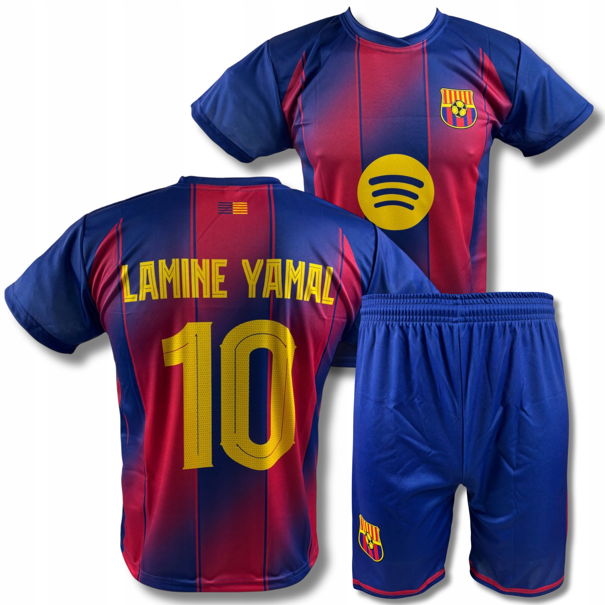 Komplet Piłkarski Yamal Koszulka I Spodenki r. 116 CM