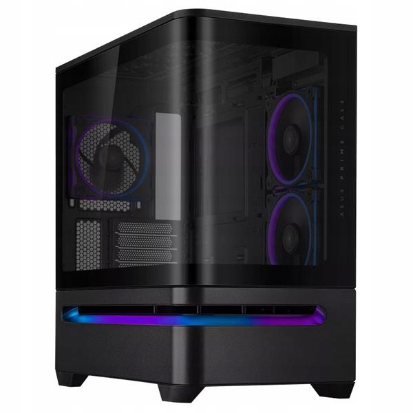 Asus Prime AP202 Tg Argb Black, 3x Argb fan, mATX, Usb-c, čierna 90DC00P0…