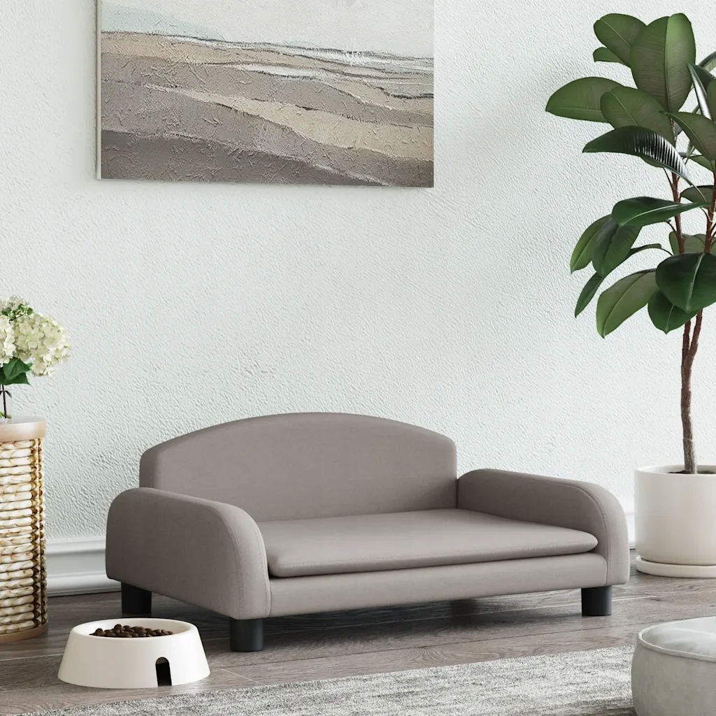 Pelíšek pro psy taupe 70 x 45 x 30 cm textil Hnědošedá 171963