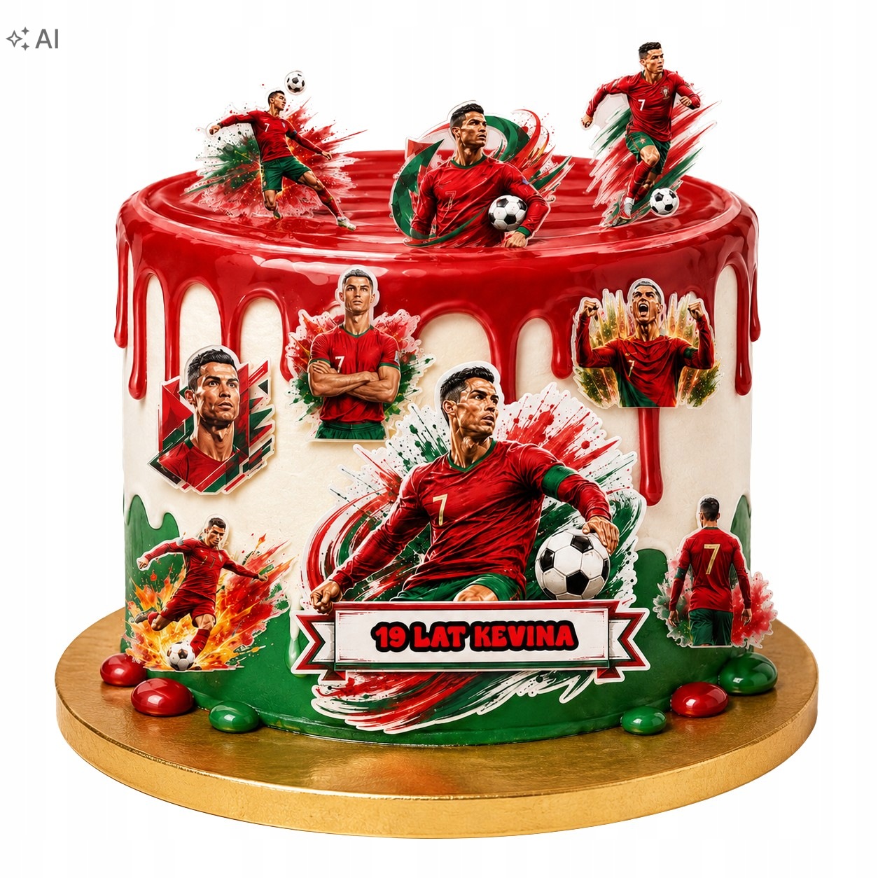Cukor Ostya Szett Ronaldo Focista Figura Név Ajándék