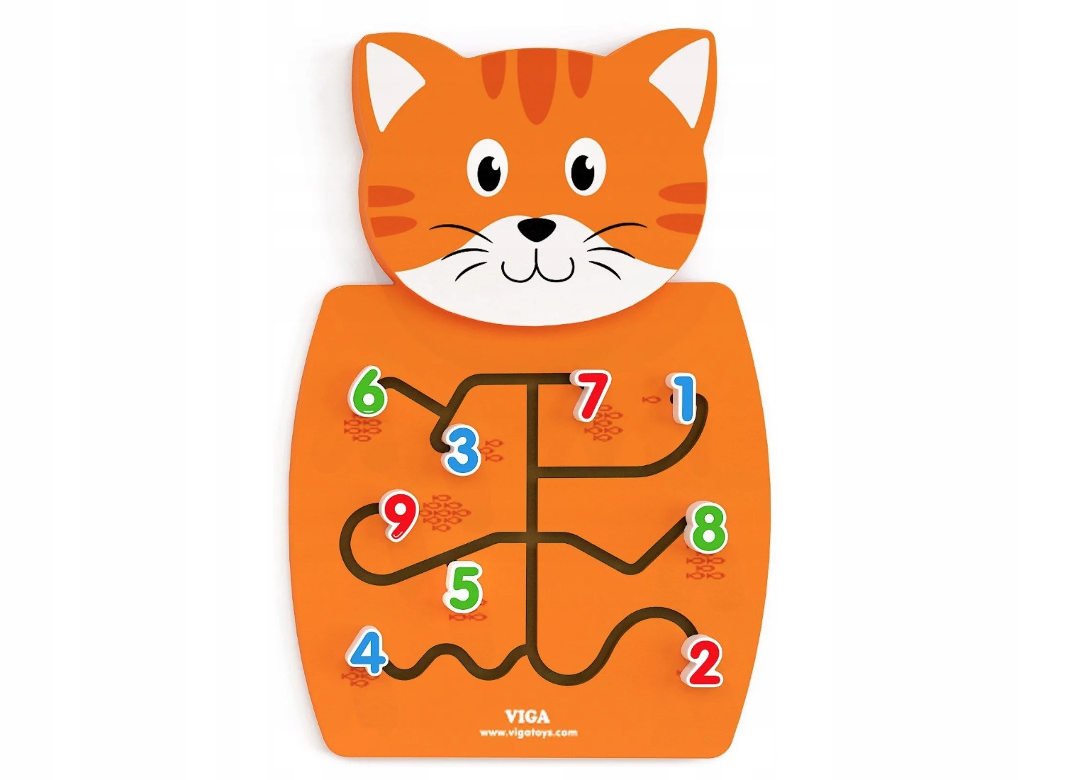Kolorowa Tablica Manipulacyjna Montessori Na Ścianę Sensoryczna
