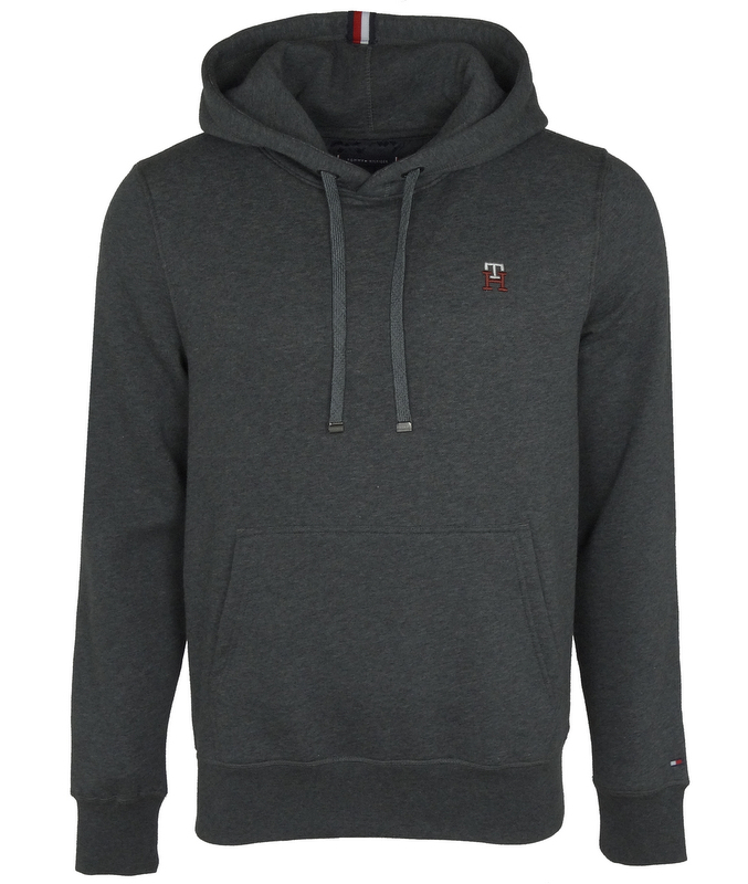 Tommy Hilfiger pánská mikina s kapucí, šedý melír, S