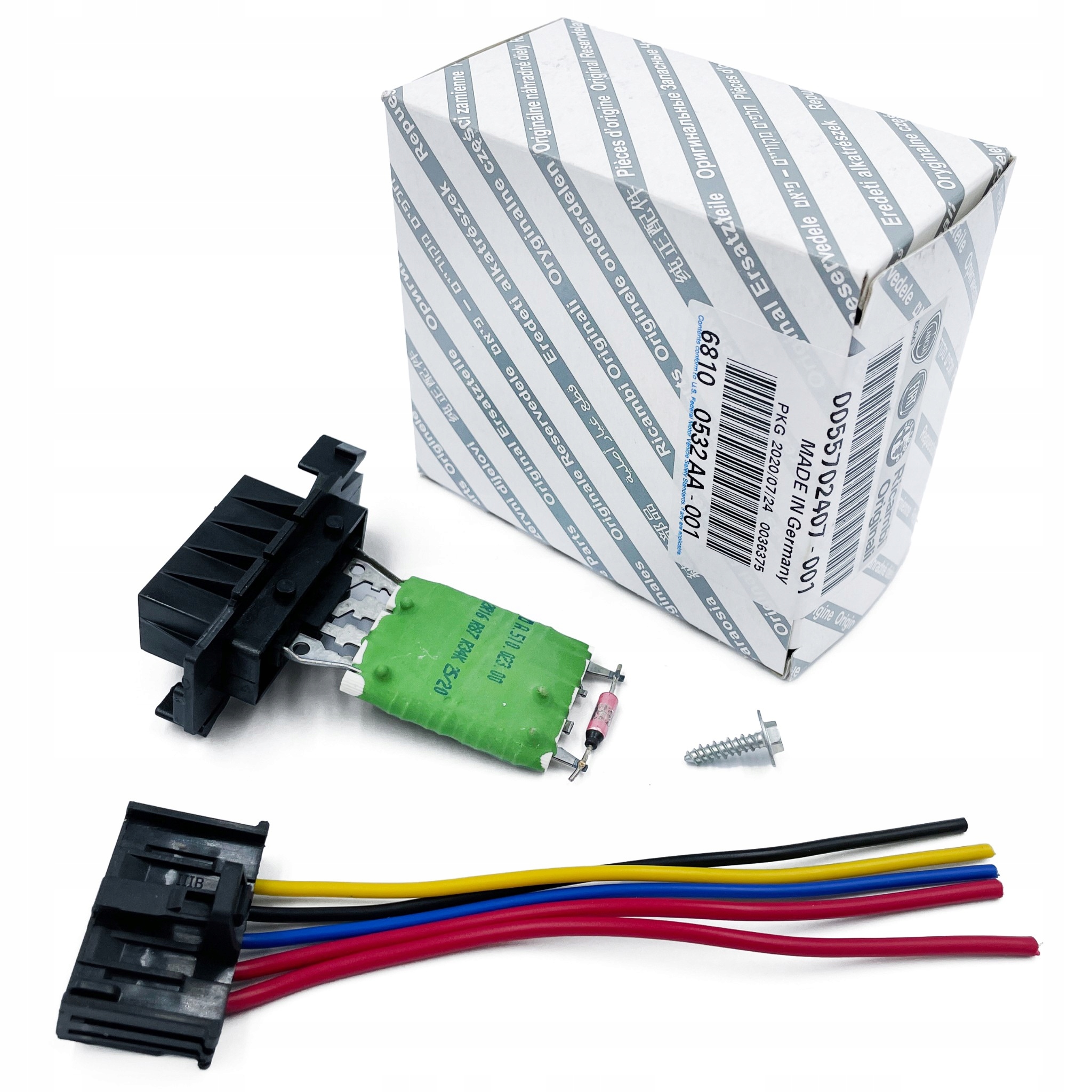 REZYSTOR + WTYCZKA DMUCHAWY DUCATO III 2006- ORYGINAŁ