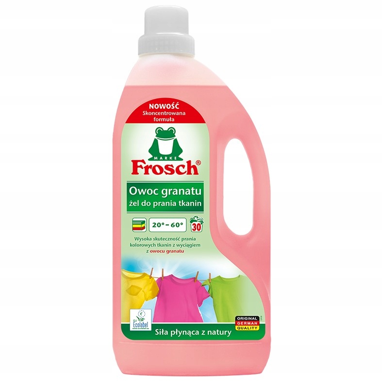 

Żel do prania kolorów Frosch Owoc granatu 1,5L