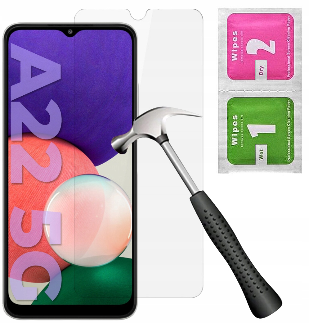 

Szkło Hartowane Szybka 9H do Samsung A22 5G Mocne