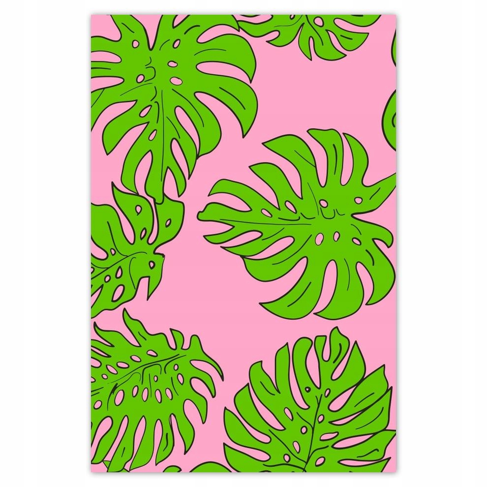 

Plakat 62x93 Monstera Zielony Róż
