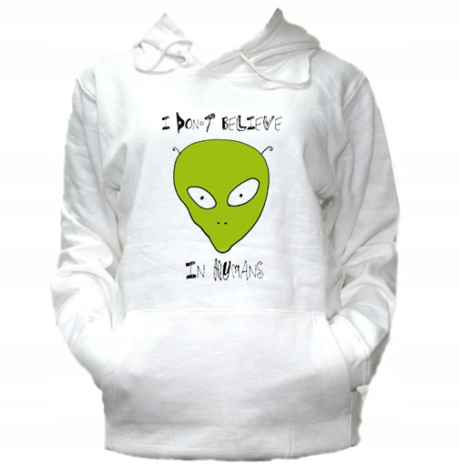 

M Bluza Kaptur Damska Alien Kosmita Śmieszne
