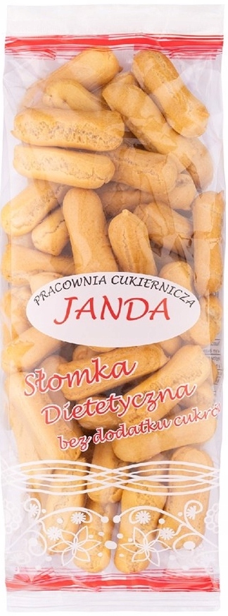 Levně Janda Ptysiová slámka bez přidaného cukru Dietetická 170g 10 Ks