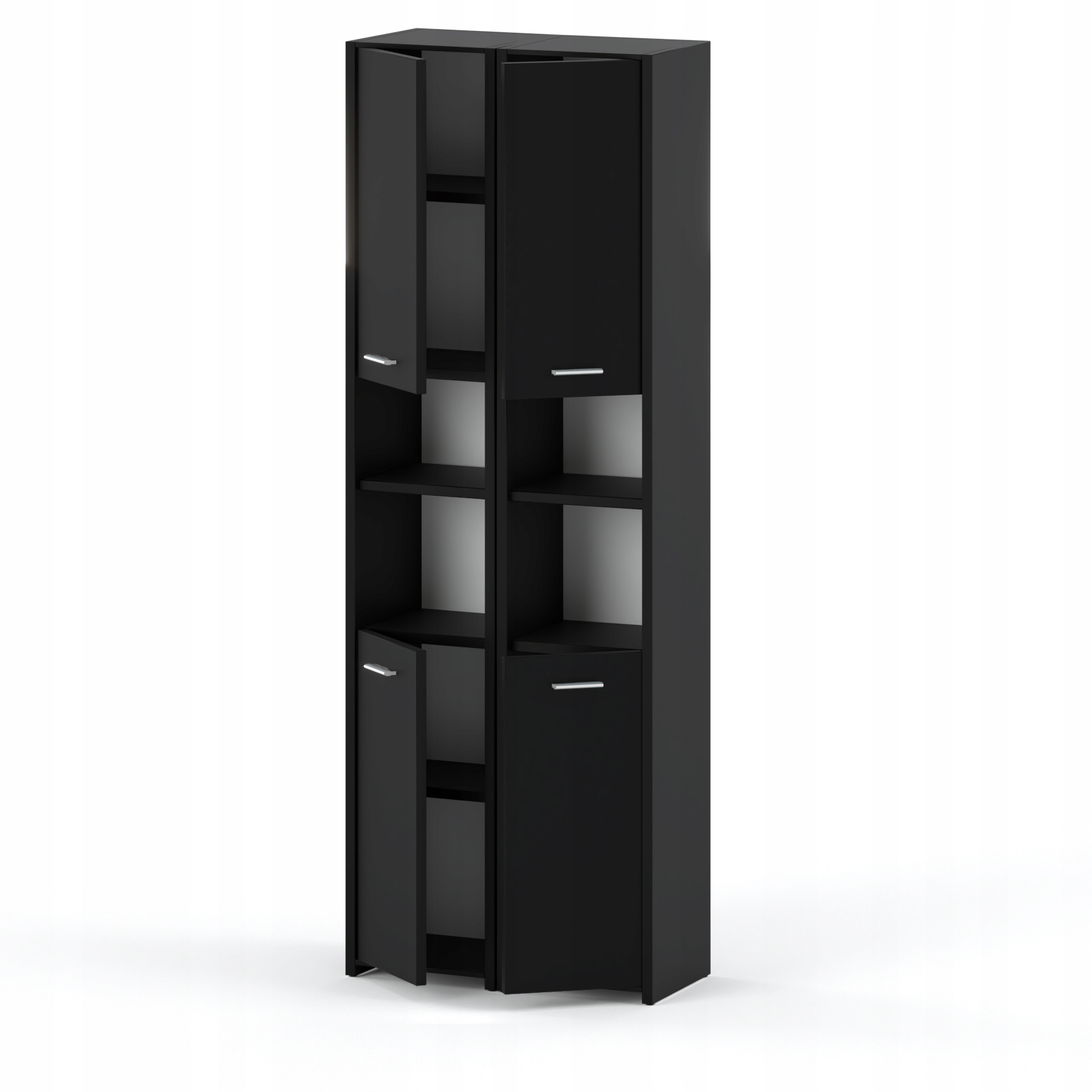 SZAFKA ŁAZIENKOWA STOJĄCA CZARNA SŁUPEK ŁAZIENKOWY LOFT MEBLE DO ŁAZIENKI Marka Stiv-Meble