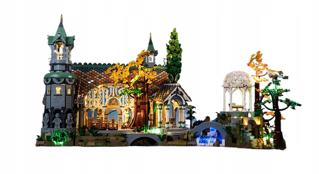 OŚWIETLENIE LED DO KLOCKÓW kompatybilne z Lego 10316 Rivendell dekoracyjne