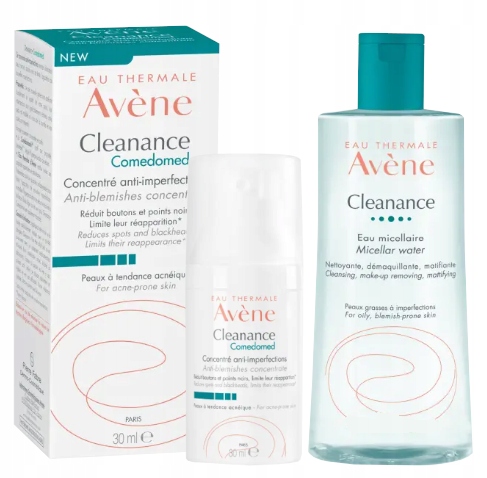 

Avene Cleanance zestaw koncentrat woda micelarna