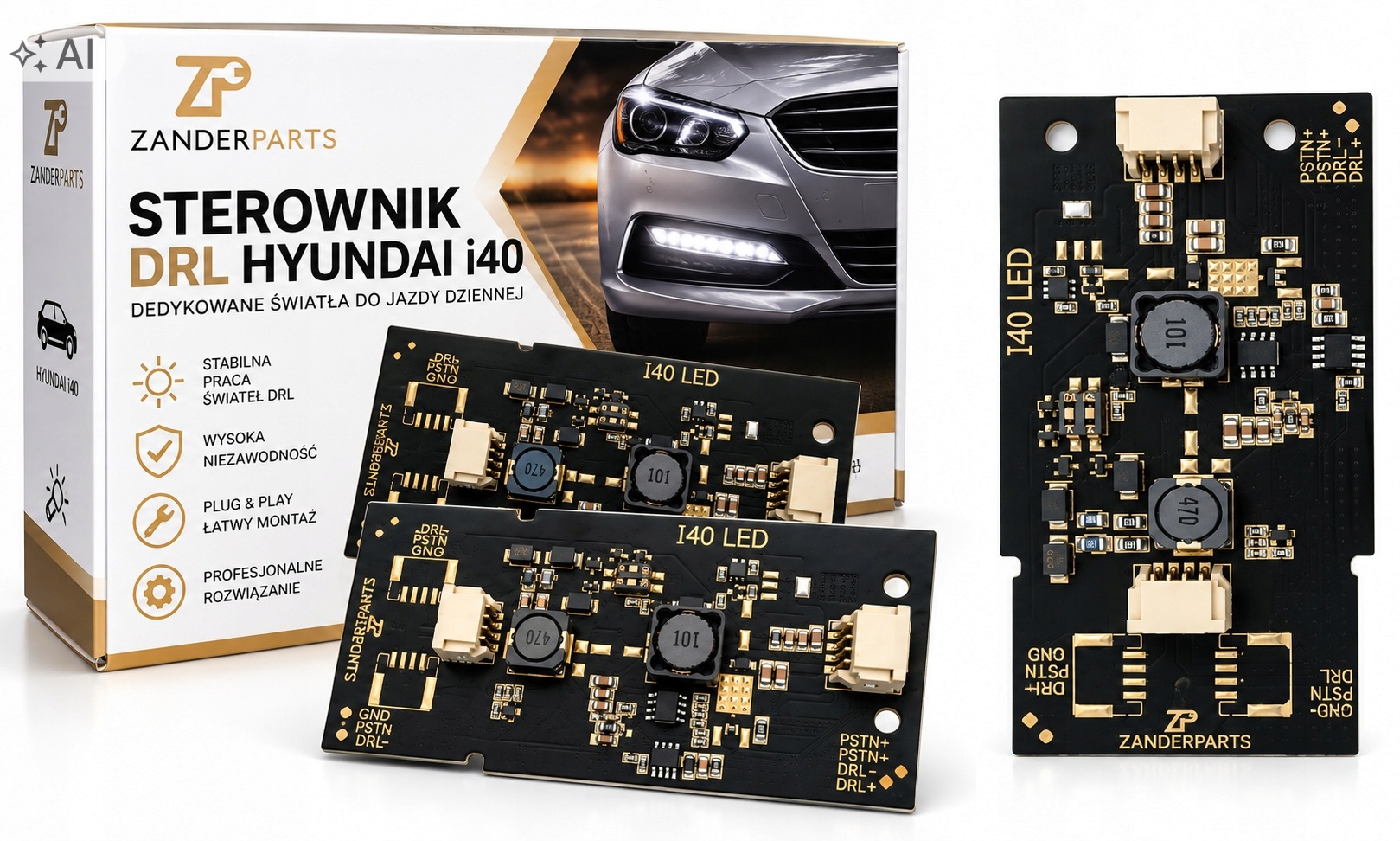 Ovladač Led Drl Modul Hyundai i40 2011-2014 Univerzální