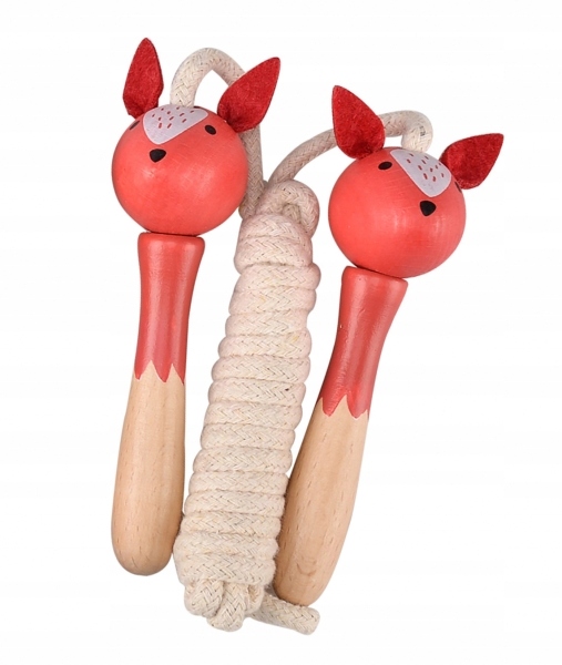 

Skakanka Z Drewnianym Uchwytem zwierzątka dżungli