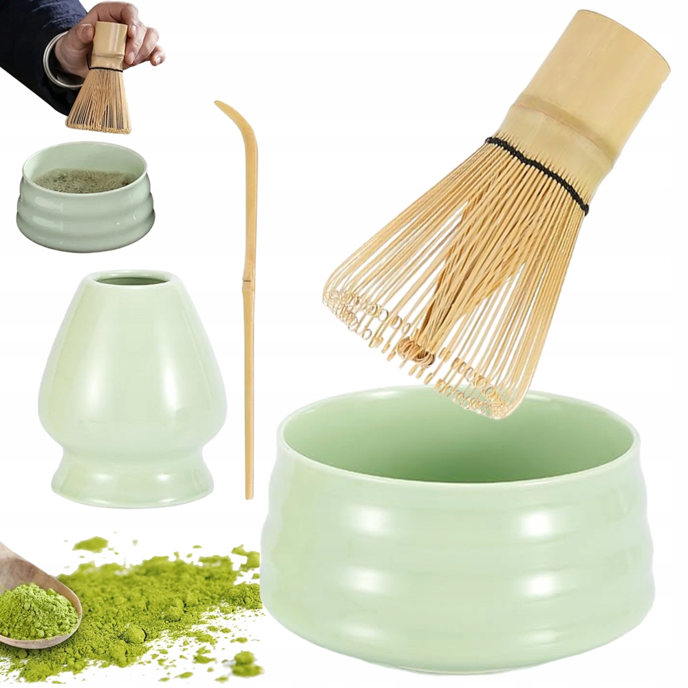 Levně Sada Na Matchu 4 Ks Vyrobená Z Bambusu Pro Milovníky Matchy Jednoduché