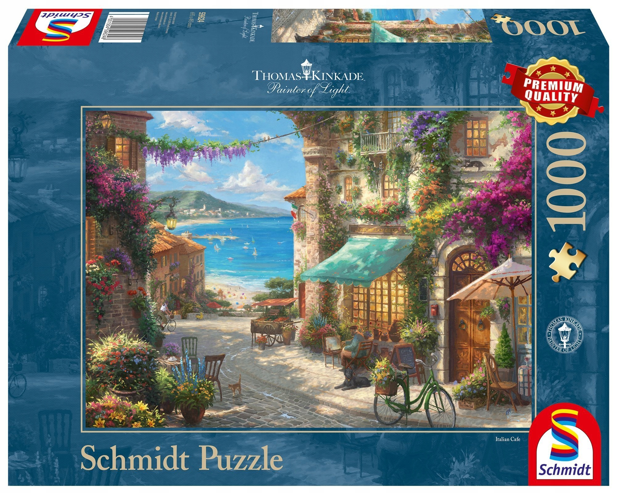 

Pq Puzzle 1000 Kinkade Kawiarenka na Włoskiej