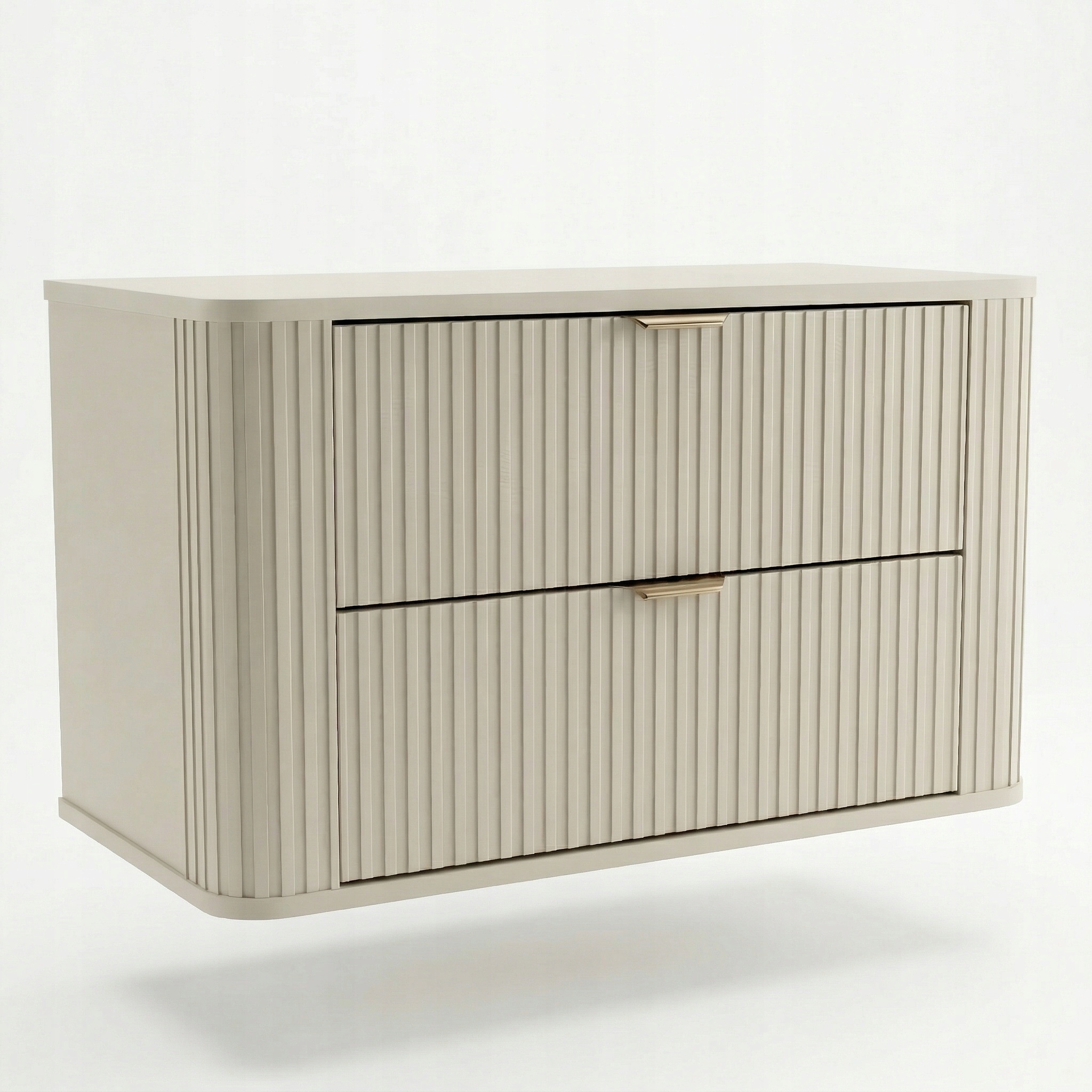 Skříňka pod umyvadlo zaoblená, 2 zásuvky 100 cm Kašmír Selvea