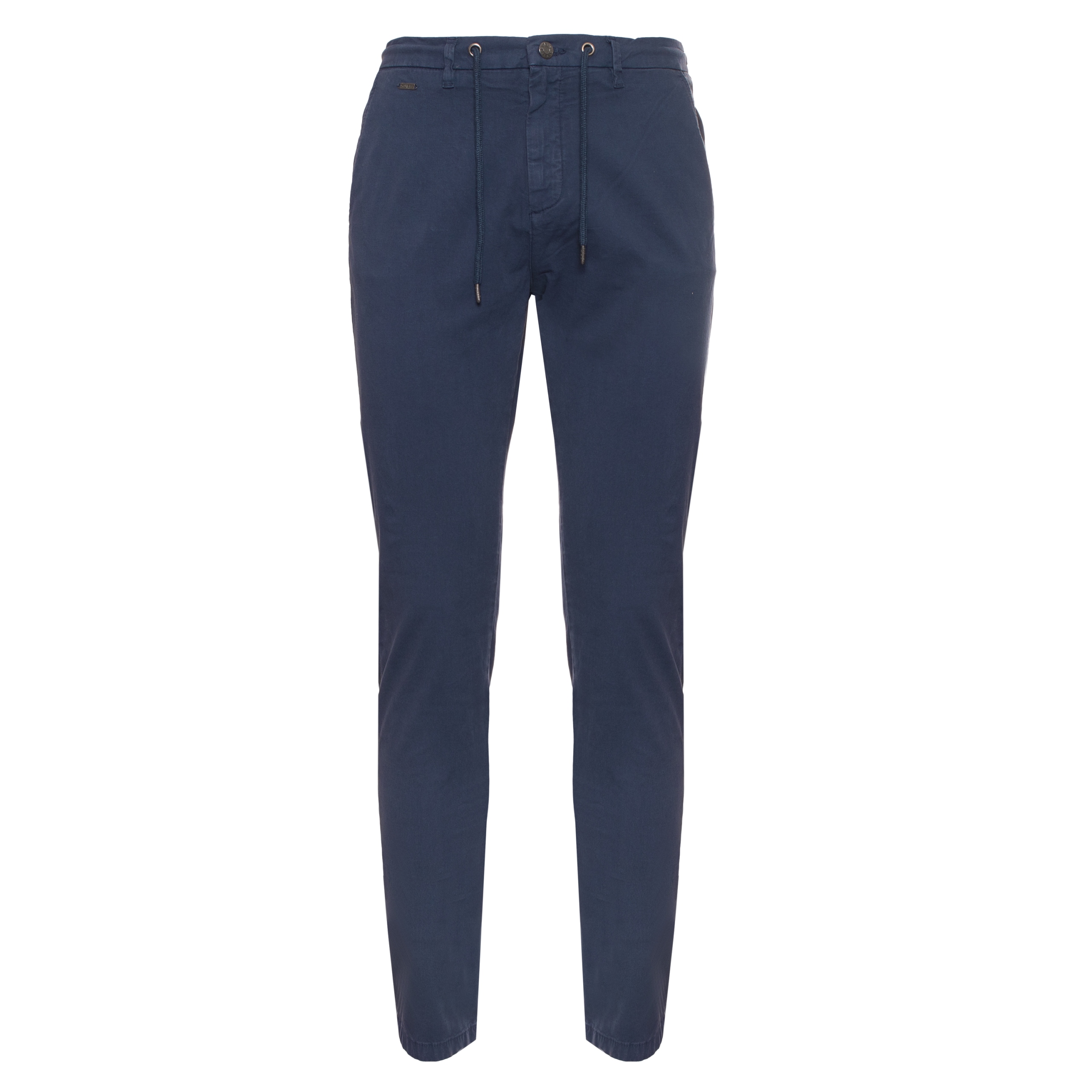 Guess Casual Modré Chinos Kalhoty S Páskem, Bavlněné, Velikost 28 G