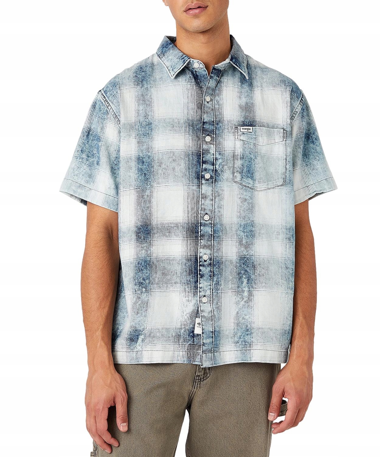 

Koszula Wrangler Pocket Shirt W5E3BTE03 Snow M