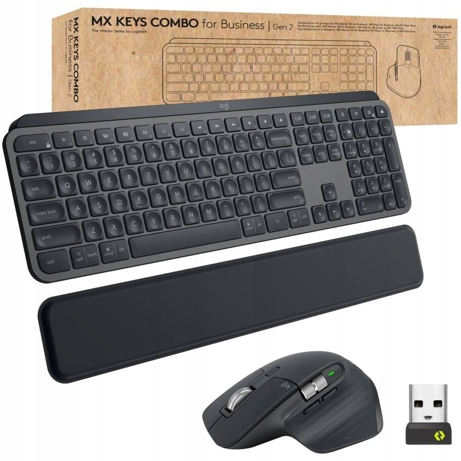 Logitech MX Combo for Business Qwertz De set bezdrôtovej klávesnice a