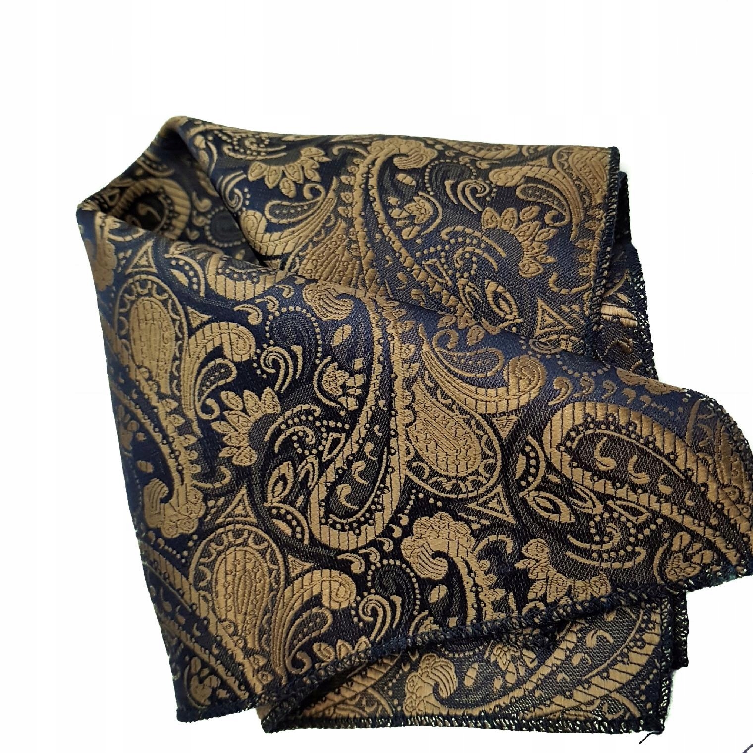 BRĄZOWA PAISLEY POSZETKA CHUSTECZKA WYPUSTKA TOP!! Materiał dominujący mikrofibra (mikrofaza)