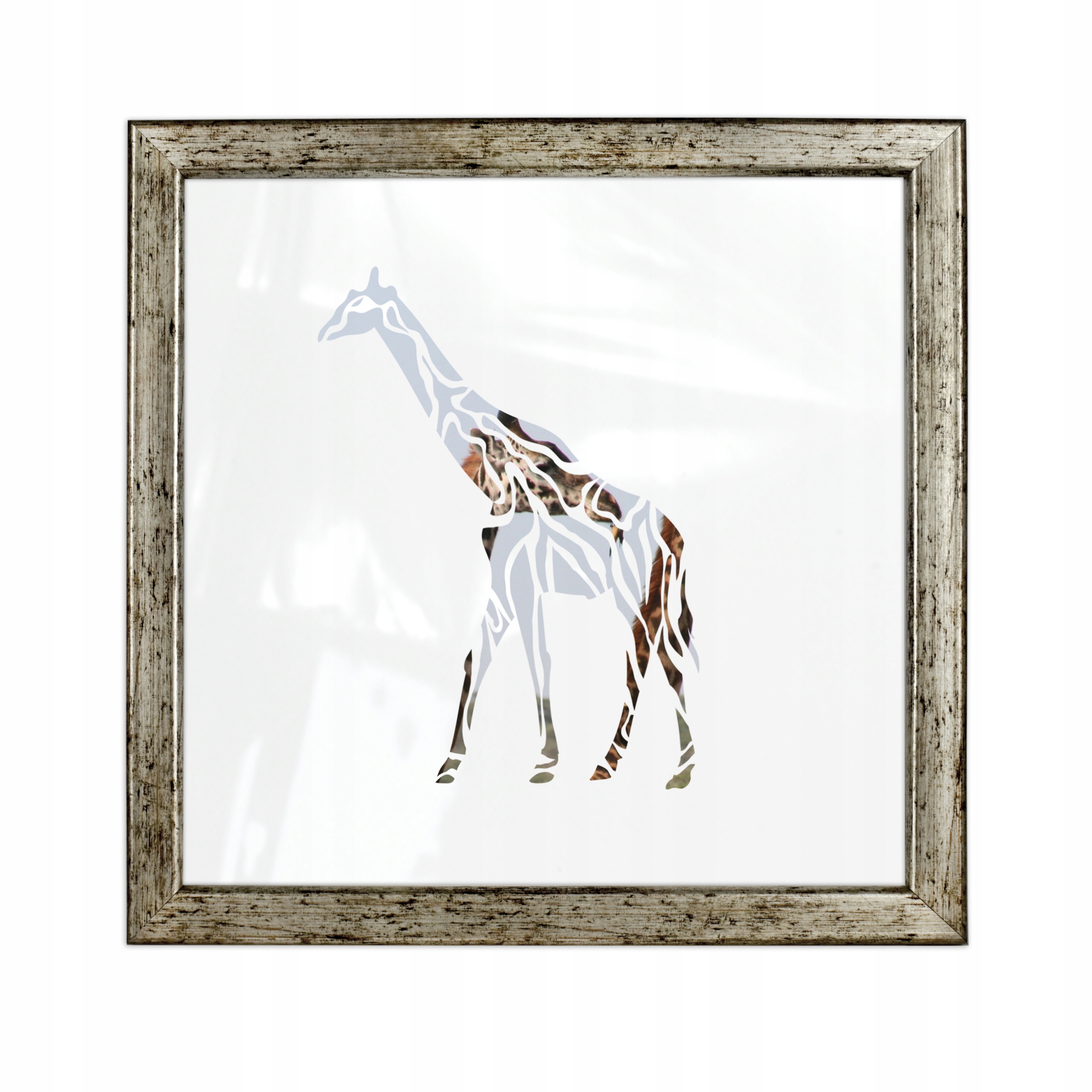 

Ramka wisząca drewniana Ant srebrny 50x50 Emily
