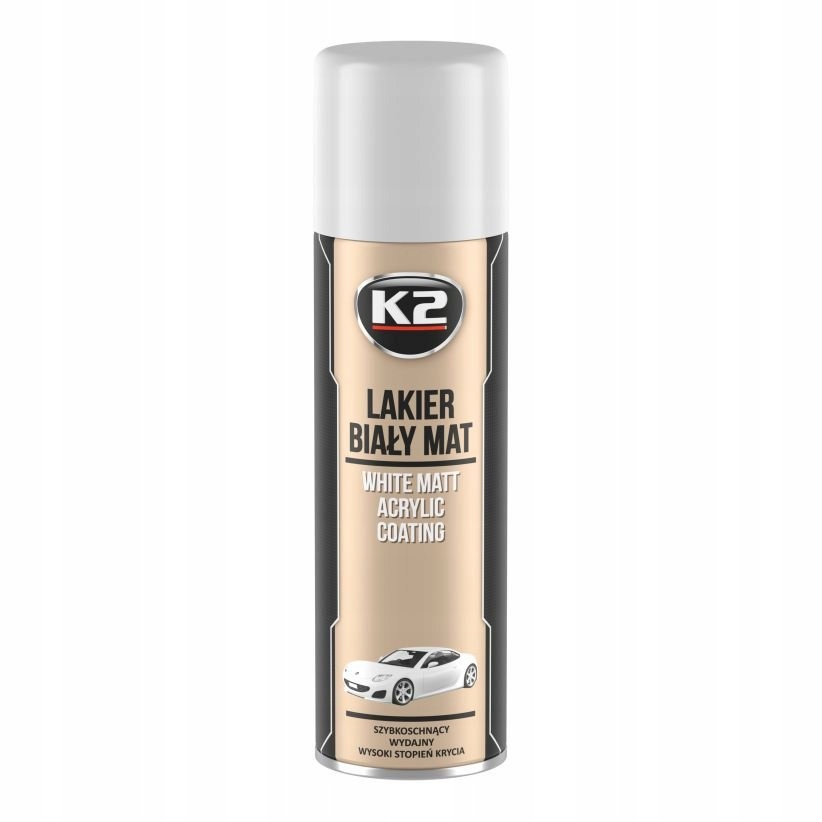 

K2PL Lakier L342 Akryl Biały Mat 500ML.