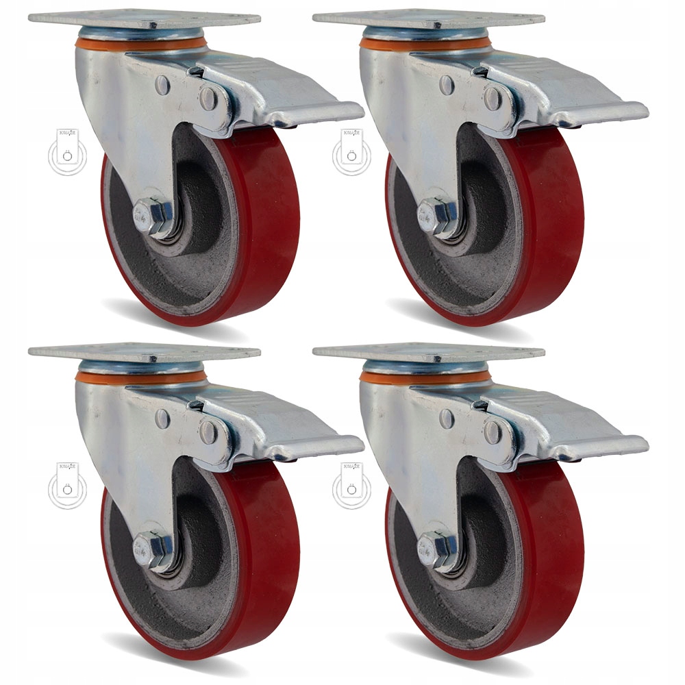 4x2HZPU100K2 Kolo fi100 vozík regál komplet 4ks