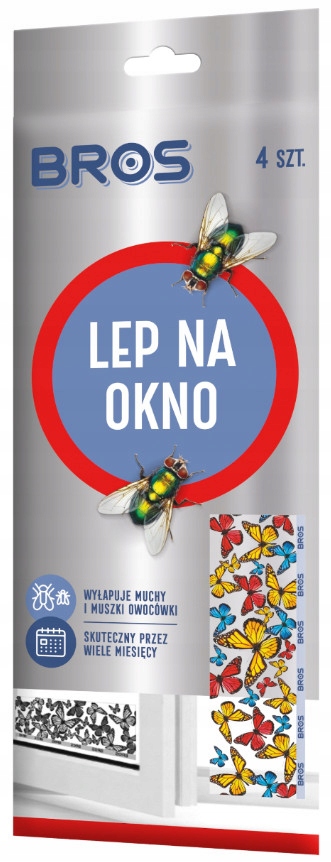 

Bros Pułapka lep na muchy muszki owocówki 4-pak