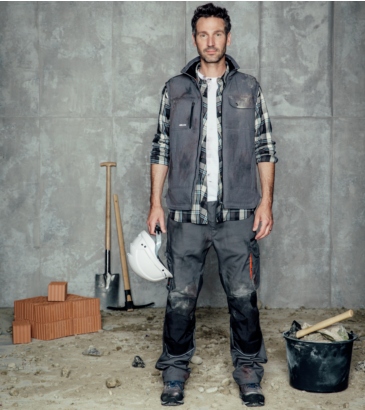 SPODNIE ROBOCZE WURTH MODYF NATURE GREY 66 Długość spodni długie