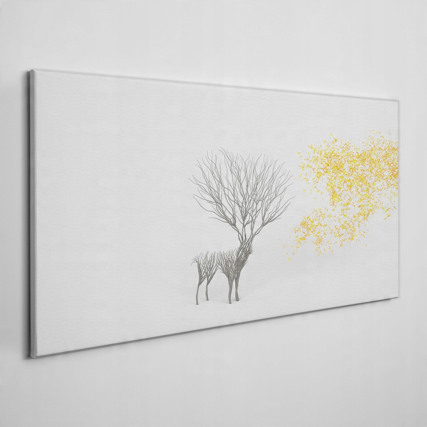 

Obraz ścienny na płótnie Liście jelenie 100x50 cm