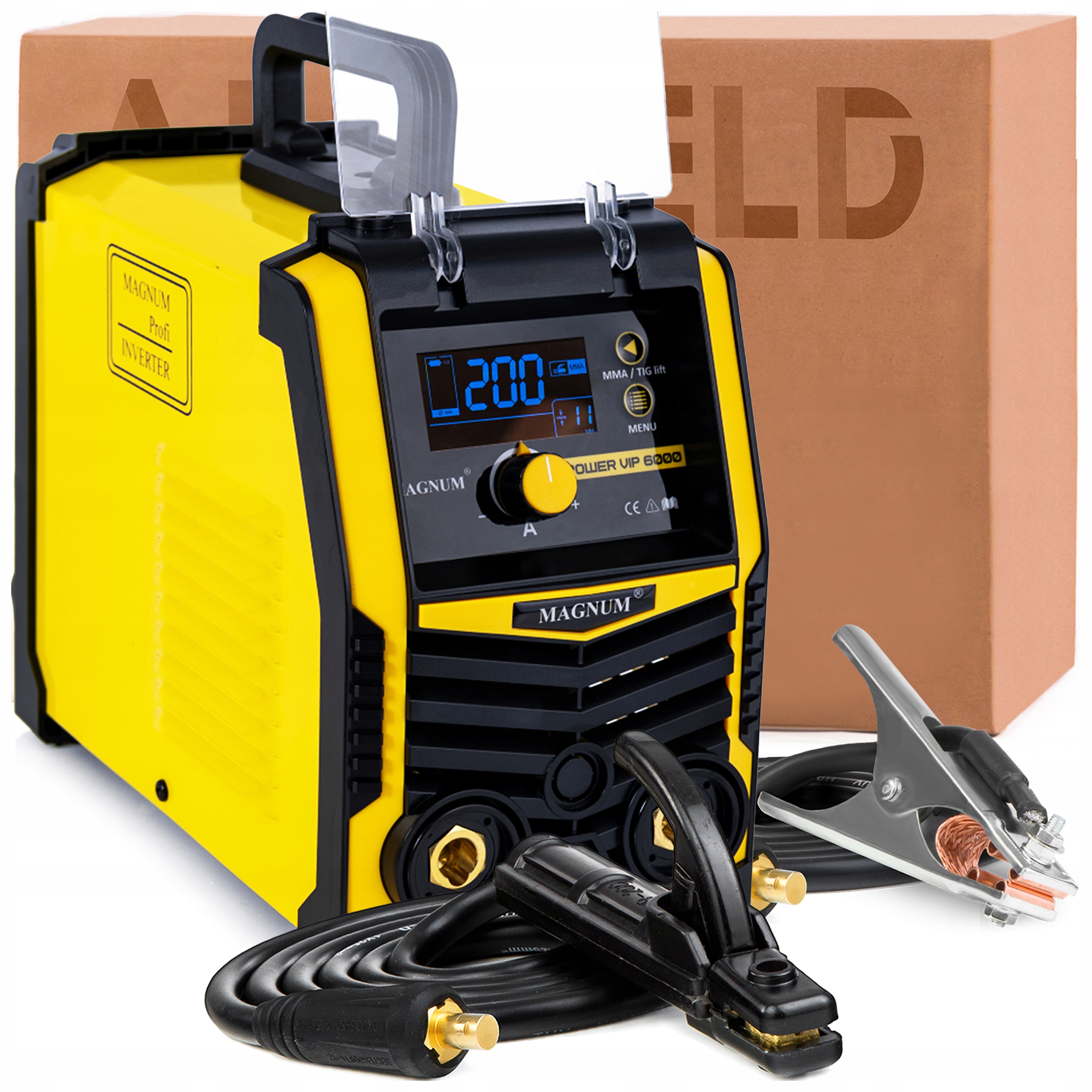 Spawarka Magnum Power Vip 6000 230V 200A Synergia Hot Start Arc Force Igbt