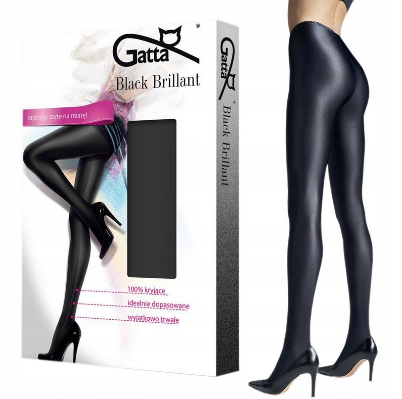 

Gatta Rajstopy Brillant Black Jak Leginsy S