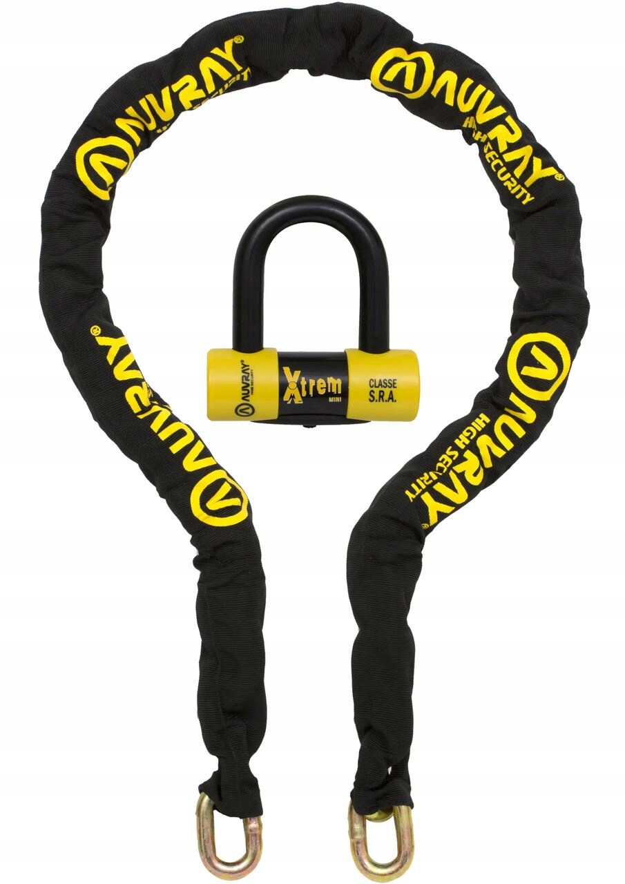 Sada reťazí s visiacim zámkom Auvray X-Trem Chain 140 cm