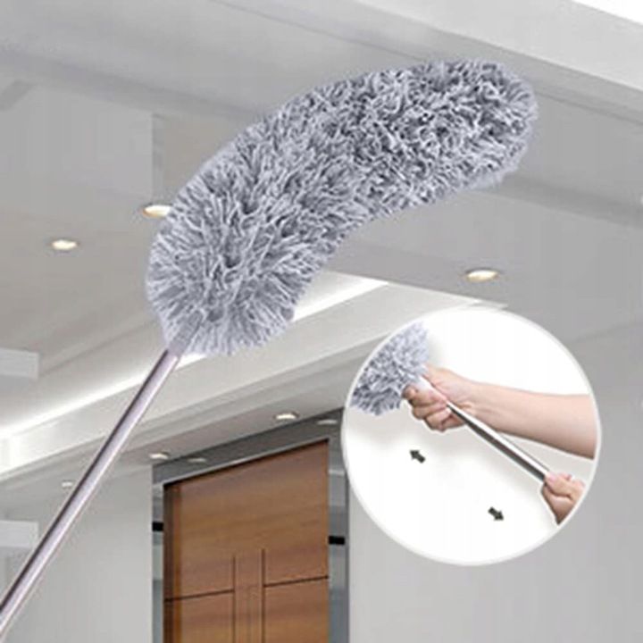 Telescopic brush for cleaning dust cobwebs 3 interchangeable tips 4in1 Manufacturer code #3764