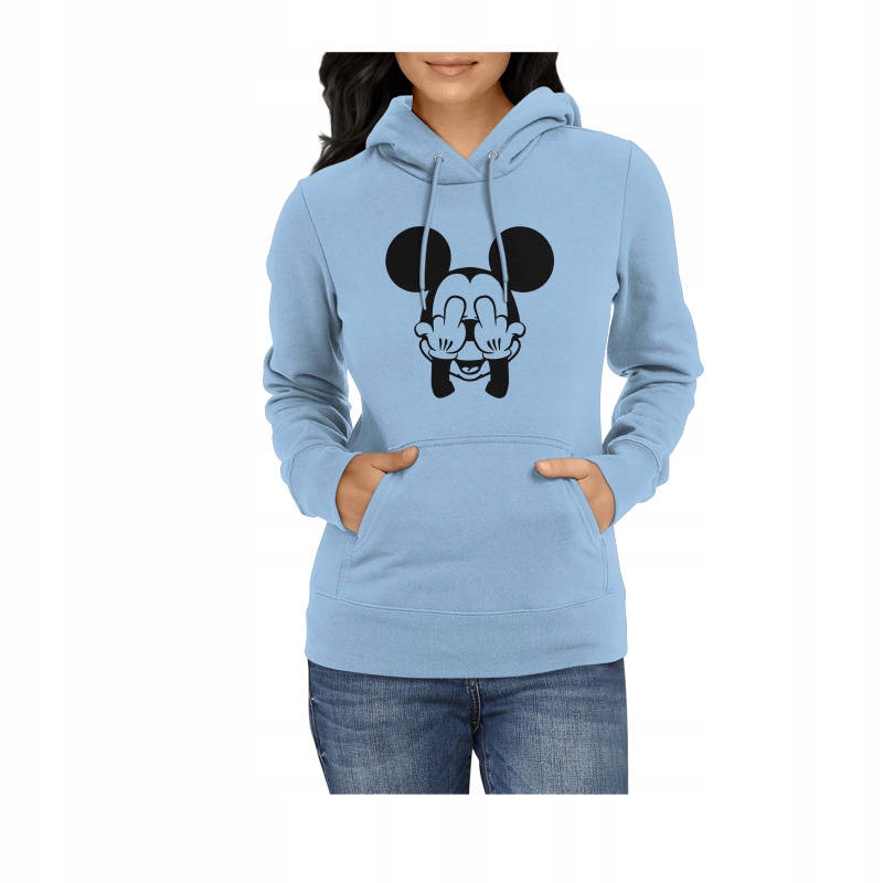 

Bluza damska Mickey f*ck it, błękitna S