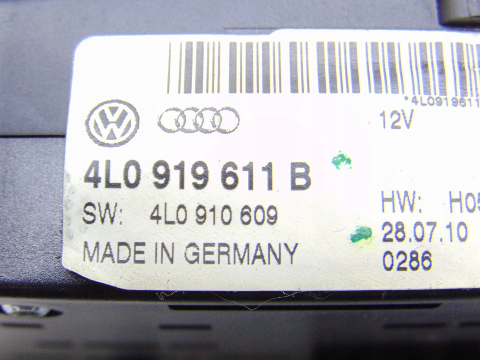 control panel MMI AUDI Q7 4L LIFT 10- 4L0919611B