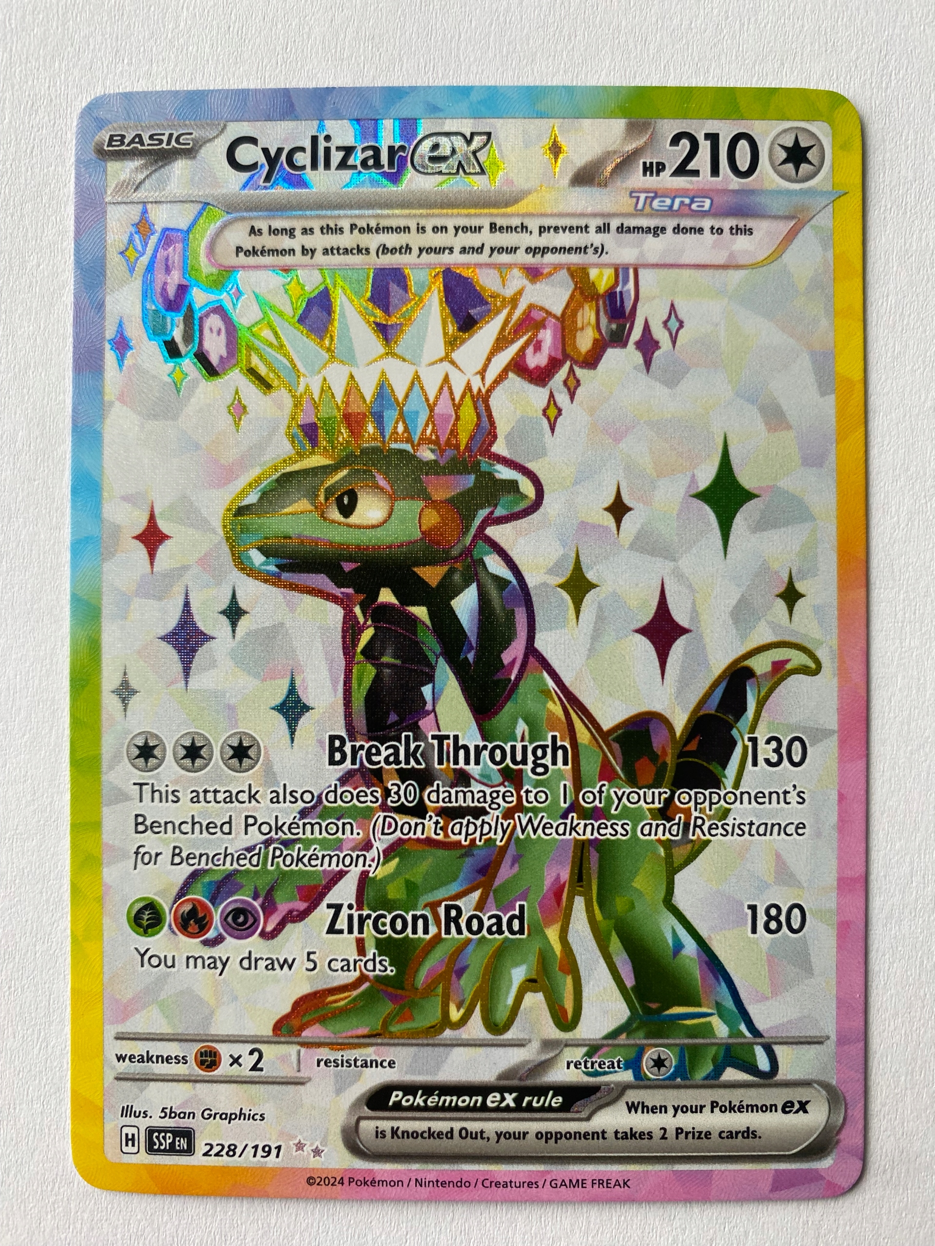 Karta Pokemon: Cyclizar ex (SSP 228) / Surging Sparks