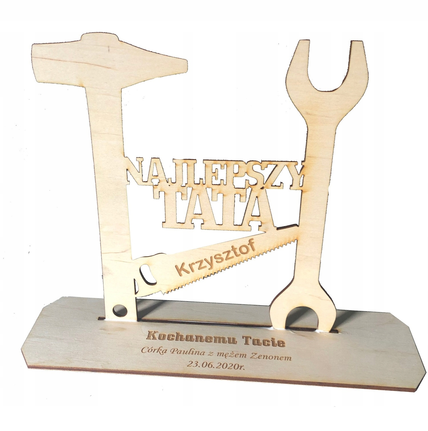 

na dzień ojca grawer Statuetka
