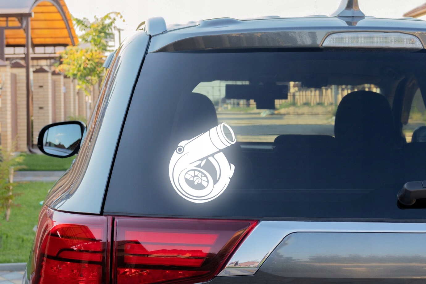 TURBO - Naklejka na samochód na auto - ODBLASKOWA| HOLOGRAM Producent Inny