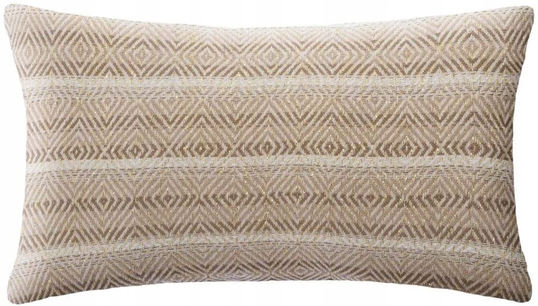 

Poduszka Boho Dekoracyjna Ze Wzorem 30x50 Beżowa