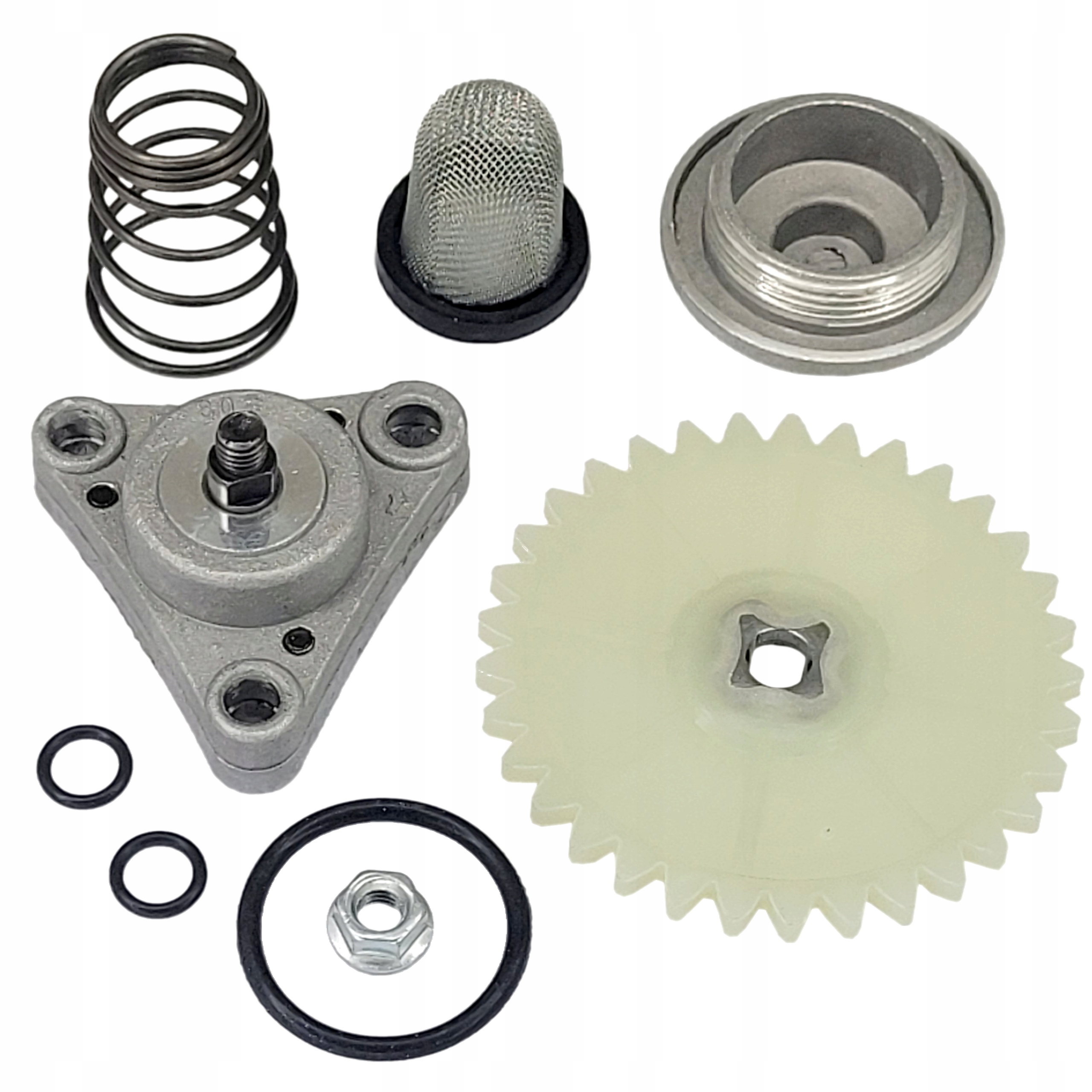 たま Pompa Oleju Zębatka 33z Koło Filtr Korek Oring Skuter 4T Gy6