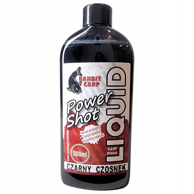 Bandit Carp Liquid PowerShot Czarny Czosnek 300ml